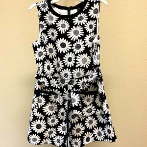 Black and white romper